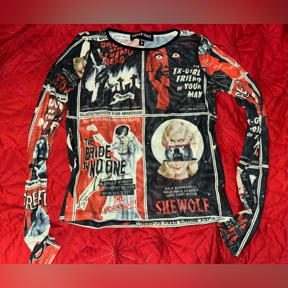 Horror Mesh Top Large